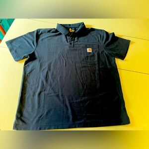 Carhartt men’s large navy blue polo shirt